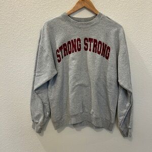 Hanes “Strong Strong” Graphic Sweatshirt – Men’s Medium